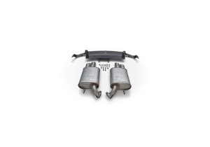 Ford Mustang Performance Exhaust - Rear - Ford Racing - Axle Back with Quad Tip - `13-`14 Ford Mustang Performance Exhaust - Rear - Ford Racing - Axle Back with Quad Tip - `13-`14